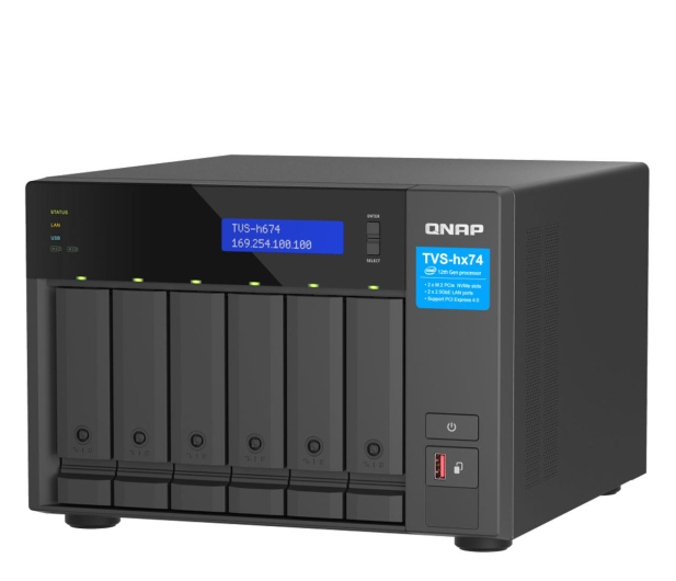 QNAP Serwer NAS TVS-h674-i5-32G 6x0HDD Intel i5-12400 32GB SODIMM DDR4 - 1262711 - zdjęcie 5